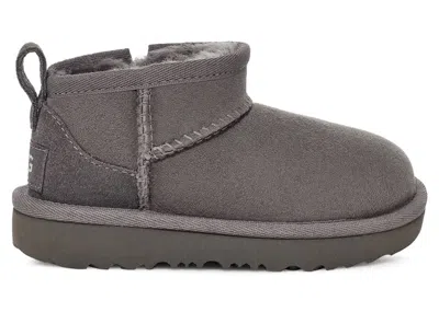 Pre-owned Ugg Classic Ultra Mini Boot (toddler) Sneakers In Grey