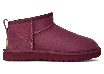 Pre-owned Ugg Classic Ultra Mini Boot (women's) Sneakers In Burnt Magenta