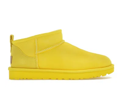 Pre-owned Ugg Classic Ultra Mini Boot (women's) Sneakers In Canary