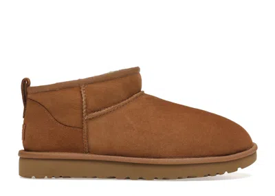 Pre-owned Ugg Classic Ultra Mini Boot (women's) Sneakers In Chestnut