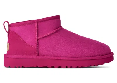 Pre-owned Ugg Classic Ultra Mini Boot (women's) Sneakers In Dark Peony In Pink