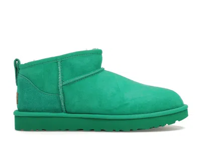 Pre-owned Ugg Classic Ultra Mini Boot (women's) Sneakers In Emerald Green