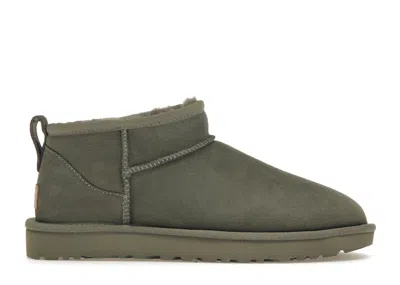 Pre-owned Ugg Classic Ultra Mini Boot (women's) Sneakers In Moss Green