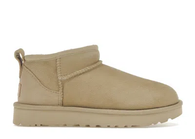 Pre-owned Ugg Classic Ultra Mini Boot (women's) Sneakers In Mustard Seed
