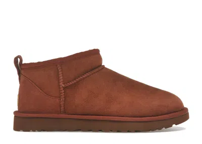 Pre-owned Ugg Classic Ultra Mini Boot (women's) Sneakers In Red Jasper