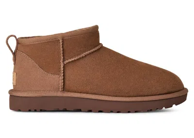 Pre-owned Ugg Classic Ultra Mini Boot (women's) Sneakers In Rocky Oak In Brown