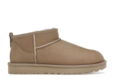 Pre-owned Ugg Classic Ultra Mini Boot (women's) Sneakers In Sand