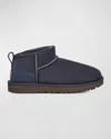 Ugg Classic Ultra-mini Ankle Boot In Eve Blue, Women's At Urban Outfitters In Eve Blue