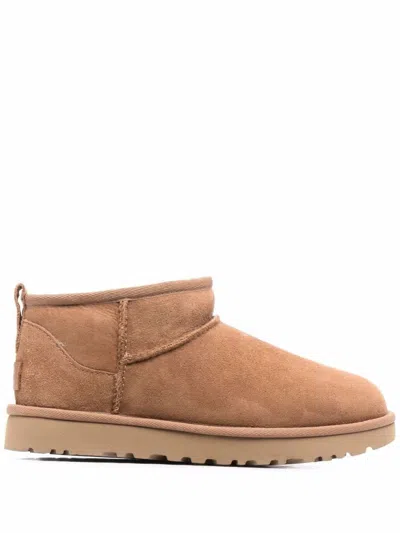 Ugg Classic Ultra Mini Booties In Neutral