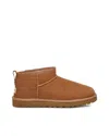 Ugg Plush Twinface And Leather Ultra Mini Boots In Brown