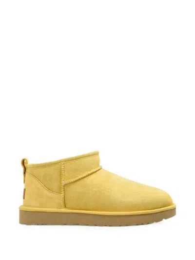 Ugg Classic Ultra Mini Boots In Yellow