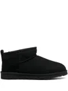 Ugg 10mm Classic Ultra Mini Shearling Boots In Black