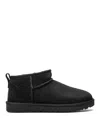 Ugg Classic Ultra Mini Ankle Boots In Black
