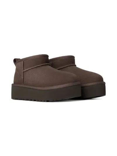 Ugg Kids' Classic Ultra Mini Boots In Brown