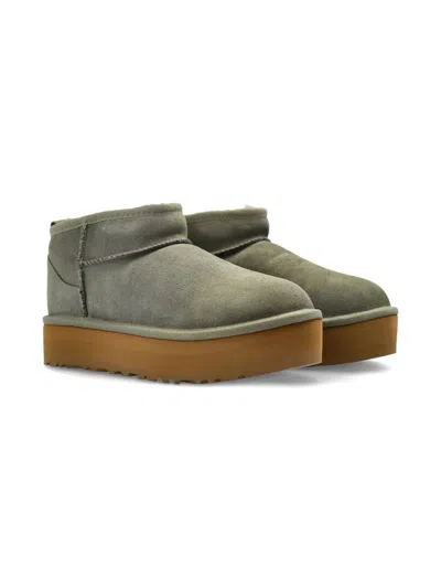 Ugg Classic Ultra Mini Boots In Gray