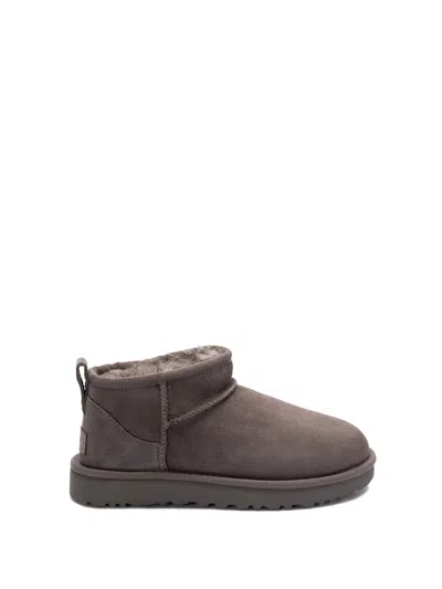 Ugg `classic Ultra Mini` Boots In Gray