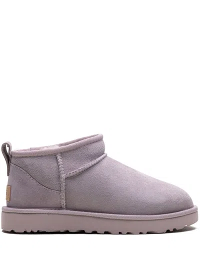 Ugg Classic Ultra Mini Boots In Pale Smoke