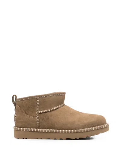 Ugg Classic Ultra Mini Botanic Boots In Brown