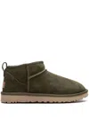 Ugg Classic Ultra Mini "burnt Olive" Boots In Green