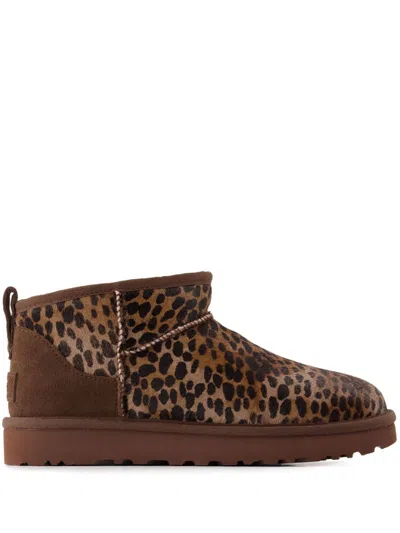 UGG CLASSIC ULTRA MINI CASPIAN "BURNT CEDAR" BOOTS
