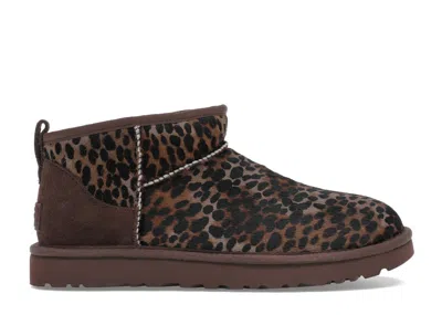 Pre-owned Ugg Classic Ultra Mini Caspian Boot (women's) Sneakers In Burnt Cedar