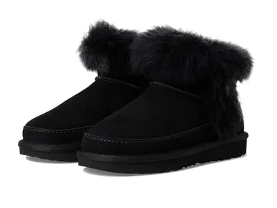 Ugg Classic Ultra Mini Chalet (little Kid/big Kid) Kids Shoes Black : 2 Little Kid M, Suede