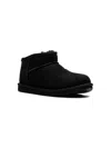 Ugg Classic Ultra Mini Suede Boots In Black