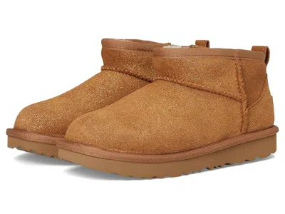 Ugg Classic Ultra Mini Dazzle (toddler) Kids Shoes Chestnut : 8 Toddler M, Suede In Brown