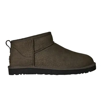 Pre-owned Ugg Classic Ultra Mini Embossed 'dense Smoke' | Grey | Men's Size 11 In Gray
