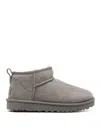 Ugg Soft Grey Calf Suede Ankle Boots In Gray