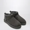 Ugg Classic Ultra Mini Grey Boot In Multi