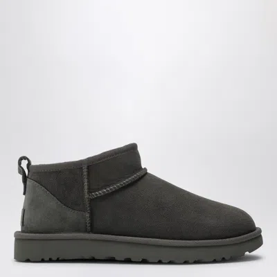 Ugg Classic Ultra Mini Grey Boot In Gray