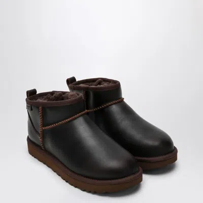 Ugg Classic Ultra Mini Ironwood Boot In Brown