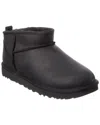Ugg Stivali Classici Ultra Mini In Pelle In Black