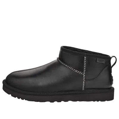 UGG UGG CLASSIC ULTRA MINI LTHR REGEN 'BLACK'