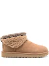 Ugg Suede Classic Ultra Mini Flatform Boots 30 In Brown