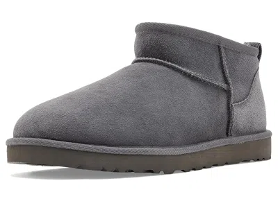 Ugg Classic Ultra Mini Sheepskin Boots In Gray