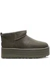 Ugg Classic Ultra Mini "moss Green" Boots In Green