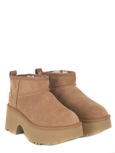 UGG UGG CLASSIC ULTRA MINI "NEW HEIGHTS" ANKLE BOOTS