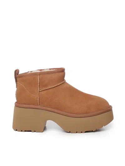 Ugg New Height Classic Ultra Mini Boots In Chestnut