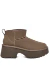 Ugg Suede Classic Ultra Mini New Heights Boots 70 In Beige