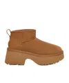 Ugg Brown 'ultra Mini New Heights' Boots In Brown
