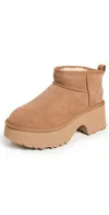 Ugg Brown 'ultra Mini New Heights' Boots In Chestnut