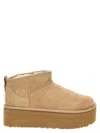 Ugg Classic Ultra Mini 1135092-san Platform Boots Women Sand Suede Comfort Ankle