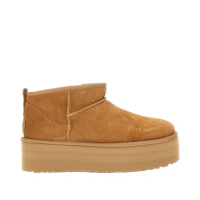 UGG CLASSIC ULTRA MINI PLATFORM ANKLE BOOTS