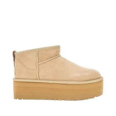 UGG CLASSIC ULTRA MINI PLATFORM ANKLE BOOTS