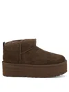 Ugg Mini Classic Platform Suede Ankle Boots