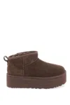 UGG CLASSIC ULTRA MINI PLATFORM ANKLE BOOTS