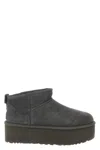 Ugg Stivaletto Donna Classic Ultra Mini Con Plateau Sand In Gray