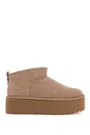 UGG CLASSIC ULTRA MINI PLATFORM ANKLE BOOTS